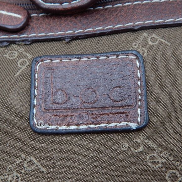 BOC Bøc Born Concept Green Tan Brown Handbag Purse Shoulder Bag Pockets - Picture 6 of 16